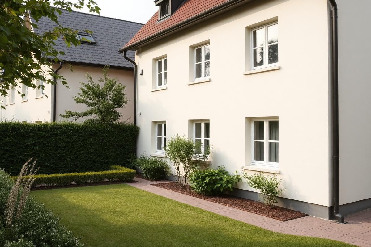 Gepflegte Wohnimmobilie mit gepflegtem Garten und sauberer Fassade
